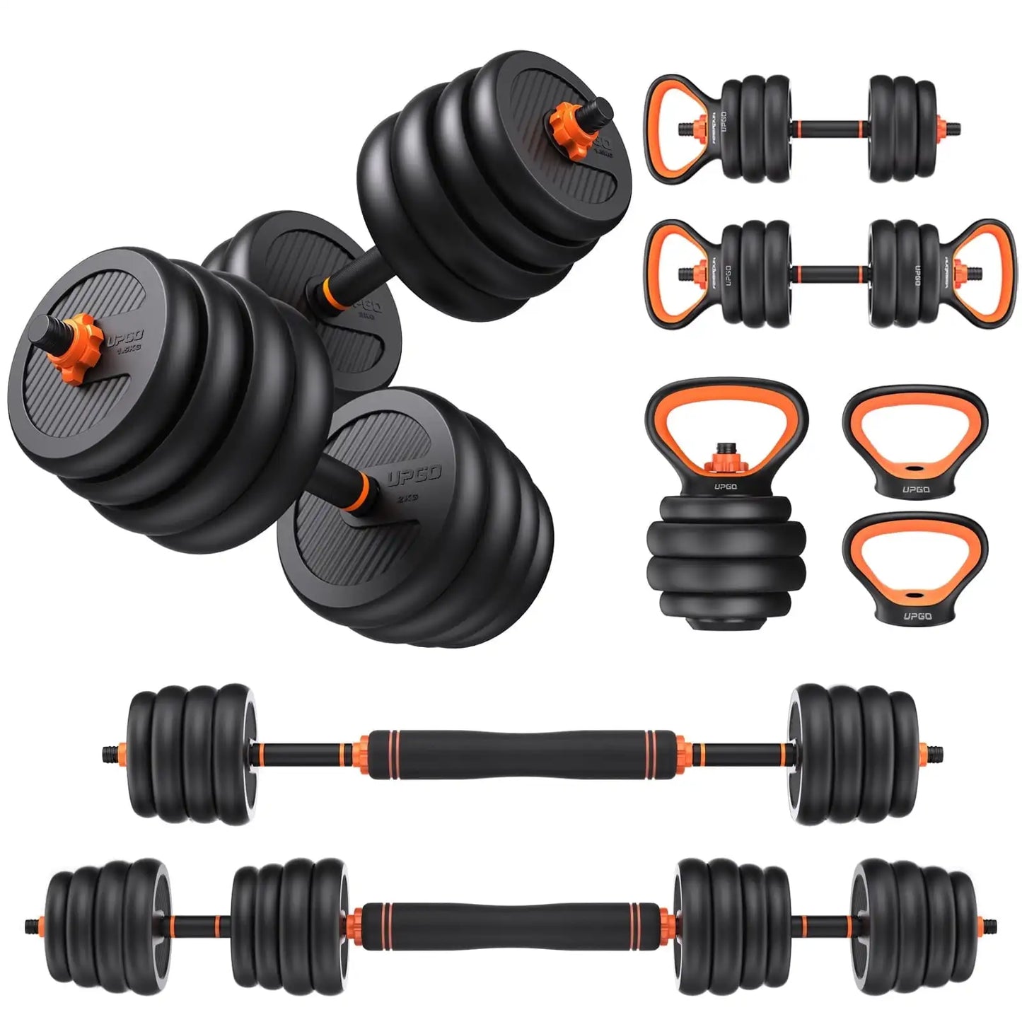 6-in-1 Dumbbells and Barbell Set - Bravyn