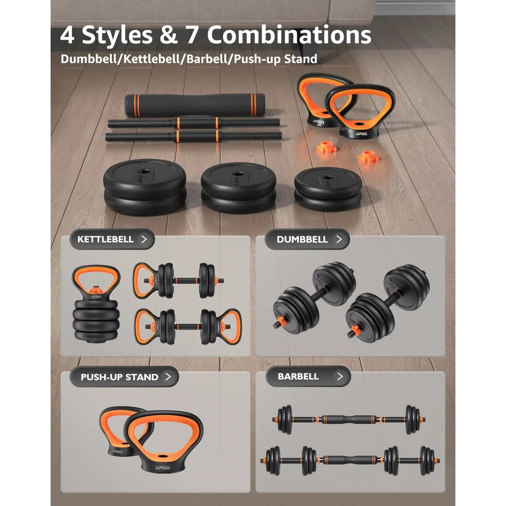 6-in-1 Dumbbells and Barbell Set - Bravyn