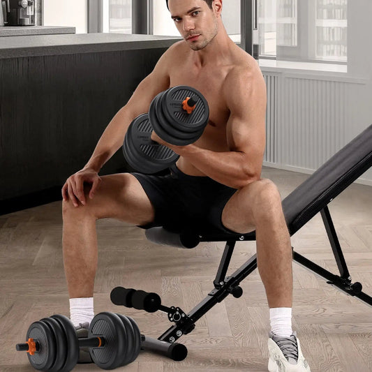 6-in-1 Dumbbells and Barbell Set - Bravyn
